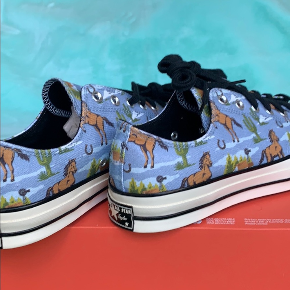 CONVERSE CHUCK 70 OX WASHED DENIM/MULTI/EGRET MEN’ - Picture 11 of 16